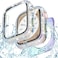 Goton 40mm Waterproof Bling Case for Apple Watch Screen Protector SE 321Series 654 40 mm Sparkling PC Front Bumper Hollow Back for iWatch Cover SplashResistant Easy Install