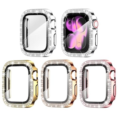 Goton 4Pack Bling Case for Apple Watch Series 1110 Screen Protector Case 42mm Women Diamond Rhinestone Protector for iWatch Cover Accessories 42 mm