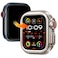Goton Aluminum Alloy Case for Apple Watch Series 9 8 7 45mm UltraStyle Metal Bumper Protector with Ceramic Back Shockproof Cover for Business Daily Use