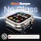 Goton Aluminum Alloy Case for Apple Watch Series 9 8 7 45mm UltraStyle Metal Bumper Protector with Ceramic Back Shockproof Cover for Business Daily Use