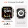 Goton Metal Case for Apple Watch Ultra 321 49mm Screen Protector Rugged Bumper Tempered Glass with Back Cover Compatible with 2025 Ultra3