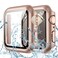 Goton Waterproof Case Compatible for Apple Watch Screen Protector Series 654 SE 321 44mm Hard Bumper with Tempered Glass for iWatch Cover 44 mm