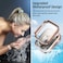 Goton Waterproof Case Compatible for Apple Watch Screen Protector Series 654 SE 321 44mm Hard Bumper with Tempered Glass for iWatch Cover 44 mm