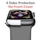 HANKN Soft TPU Case Compatible with Apple Watch Series 4 5 6 SE 44mm Plated Shockproof UltraThin Iwatch Shell Cover Bumper No Front Screen Protector Silver 44mm