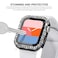 KADES Bling Case for Apple Watch 40mm with Builtin Screen Protector Sparkling Rhinestone Protective Cover Compatible with Apple Watch Series SE3 SE2 6 5 4 SE 40mm Black