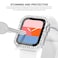 KADES Bling Case for Apple Watch 40mm with Builtin Screen Protector Sparkling Rhinestone Protective Cover Compatible with Apple Watch Series SE3 SE2 6 5 4 SE 40mm Silver