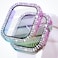 KADES Bling Case for Apple Watch 42mm with Builtin Screen Protector Sparkling Rhinestone Protective Cover Compatible with Apple Watch Series 3 2 1 42mm Iridescent