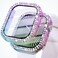 KADES Bling Case for Apple Watch 42mm with Builtin Screen Protector Sparkling Rhinestone Protective Cover Compatible with Apple Watch Series 3 2 1 42mm Iridescent