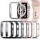 Landhoo 6 Pack Case for Apple Watch Series 987 41mm Tempered Glass Screen Protector Hard PC UltraThin Scratch Resistant Full Protective Face Cover Bumper for iWatch 41mm Accessories
