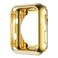 Leotop Compatible with Apple Watch Case 44mm 40mm Soft Flexible TPU Plated Protector Bumper Shiny Cover Lightweight Thin Guard Shockproof Frame Compatible for iWatch Series 6 5 4 SE Gold 40mm