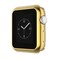 Leotop Compatible with Apple Watch Case 44mm 40mm Soft Flexible TPU Plated Protector Bumper Shiny Cover Lightweight Thin Guard Shockproof Frame Compatible for iWatch Series 6 5 4 SE Gold 40mm