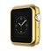 Leotop Compatible with Apple Watch Case 44mm 40mm Soft Flexible TPU Plated Protector Bumper Shiny Cover Lightweight Thin Guard Shockproof Frame Compatible for iWatch Series 6 5 4 SE Gold 40mm