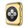 Leotop Compatible with Apple Watch Case 44mm 40mm Soft Flexible TPU Plated Protector Bumper Shiny Cover Lightweight Thin Guard Shockproof Frame Compatible for iWatch Series 6 5 4 SE Gold 40mm
