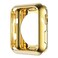 Leotop Compatible with Apple Watch Case 44mm 40mm Soft Flexible TPU Plated Protector Bumper Shiny Cover Lightweight Thin Guard Shockproof Frame Compatible for iWatch Series 6 5 4 SE Gold 40mm