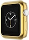 Leotop Compatible with Apple Watch Case 45mm 41mm Soft Flexible TPU Plated Protector Bumper Shiny Cover Lightweight Thin Guard Shockproof Frame Compatible for iWatch Series 9 8 7 41 mm Gold