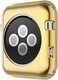 Leotop Compatible with Apple Watch Case 45mm 41mm Soft Flexible TPU Plated Protector Bumper Shiny Cover Lightweight Thin Guard Shockproof Frame Compatible for iWatch Series 9 8 7 45 mm Gold