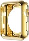 Leotop Compatible with Apple Watch Case 45mm 41mm Soft Flexible TPU Plated Protector Bumper Shiny Cover Lightweight Thin Guard Shockproof Frame Compatible for iWatch Series 9 8 7 45 mm Gold