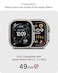 Miimall Compatible for Apple Watch UltraUltra 2 49mm Case Women Men Electroplating PC Hard Bumper Without Screen Protector Slim Shockproof Protector Case Cover for Apple Watch Ultra 2 49mm Black