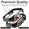 Miimall Compatible for Apple Watch UltraUltra 2 49mm Case Women Men Electroplating PC Hard Bumper Without Screen Protector Slim Shockproof Protector Case Cover for Apple Watch Ultra 2 49mm Black