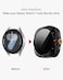 Miimall for Samsung Galaxy Watch 7 Case Hard PC Rugged Case Builtin HD Privacy Screen Film AntiScratch Shockproof Dustproof Watch Ultra Appearance Design for Galaxy Watch 7 44mm Black
