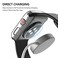 Misxi 2 Pack Hard PC Case with Tempered Glass Screen Protector Compatible with Apple Watch Series 3 Series 2 42mm UltraThin Scratch Resistant Overall Protective Cover for iWatch S3S2 Transparent