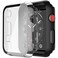 Misxi 2 Pack PC Case with Tempered Glass Screen Protector Compatible with Apple Watch Series 3 Series 2 42mm HD Overall Shockproof Protective Cover for iWatch 1 Black 1 Transparent