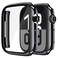 Misxi 2 Pack Tempered Glass Case Compatible for Apple Watch Series 11 Series 10 42mm Hard PC Screen Protector Overall Protection UltraThin Lightweight ScratchResistant Cover for iWatch Jet Black