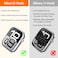 Misxi 2 Pack Waterproof Hard Case with Tempered Glass Compatible with Apple Watch Series 11 2025 Series 10 42mm Overall Protective Cover for iWatch Screen Protector 1 Silver 1 Transparent