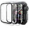 Mugust 3 Pack Case for Apple Watch Series 3 38mm Hard PC Case with Tempered Glass Screen Protector Waterproof AntiScratch HD UltraThin Full Protective Cover for iWatch 38mm Transparent