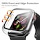 Mugust 3 Pack Case for Apple Watch Series 3 38mm Hard PC Case with Tempered Glass Screen Protector Waterproof AntiScratch HD UltraThin Full Protective Cover for iWatch 38mm Transparent