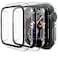 Mugust 3 Pack Case for Apple Watch Series 3 38mm Hard PC Case with Tempered Glass Screen Protector Waterproof AntiScratch HD UltraThin Full Protective Cover for iWatch 38mm Transparent