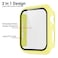 Pokanic 2 Pack Compatible with Apple Watch SE 6 5 4 Series iWatch 9H Tempered Glass Case Full Body Screen Protector Cover Wireless Charge Light Weight Scratch Resistant Proof Yellow 40mm