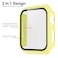 Pokanic 2 Pack Compatible with Apple Watch SE 6 5 4 Series iWatch 9H Tempered Glass Case Full Body Screen Protector Cover Wireless Charge Light Weight Scratch Resistant Proof Yellow 40mm