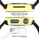 Pokanic 2 Pack Compatible with Apple Watch SE 6 5 4 Series iWatch 9H Tempered Glass Case Full Body Screen Protector Cover Wireless Charge Light Weight Scratch Resistant Proof Yellow 40mm