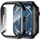Smiling 2 Pack Case Built in Tempered Glass Screen Protector Compatible with Apple Watch SE 2 2024SESeries 6Series 5Series 4 40mm Hard PC Case Overall Protective Cover Black
