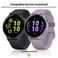 Suoman 2 Pack for Garmin vivoactive 5 Smartwatch Case 9H Tempered Glass Screen Protector Charger Port Allcoverage PC Protective Cover Bumper BlackClear
