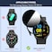 Suoman 55 Pack for Samsung Galaxy Watch 7 FE 40mm Case AntiPeeping 9H Tempered Glass Privacy Screen Protector AllRound PC Matte Protective Cover Bumper