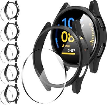 Suoman 55 Pack Screen Protector for Samsung Galaxy Watch FE 40mm CaseHD Screen Protector AllRound PC Matte Protector Cover Set for Galaxy Watch FE 40mm