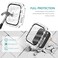 Surace 40mm Case Compatible with Apple Watch Case with Screen Protector Bling Diamond Overall Protective Case Compatible with Apple Watch Series 654 SE 40mm Clear