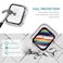 Surace Compatible with Apple Watch Case 44mm 300 Diamonds with Screen Protector for Apple Watch Series 654321 Bling Case Tempered Glass Protective Cover for 38mm 40mm 42mm 44mm Clear