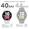 Tensea 2Pack for Samsung Galaxy Watch FE 20245 20224 2021 Screen Protector Case 40mm Accessories Protective Face Cover Builtin Tempered Glass Film Bumper Case 40mm Pink Gold