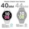 Tensea 2Pack for Samsung Galaxy Watch FE 20245 20224 2021 Screen Protector Case 40mm Accessories Protective Face Cover Builtin Tempered Glass Film Bumper Case 40mm Pink Gold