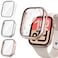 Tensea 3PCS for Apple Watch Screen Protector Case 44mm SE 3SE 2rd GenerationSESeries 654 Accessories iWatch Protective Face Cover for Women Men Bumper Tempered Glass for iPhone Watch 44 mm