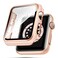 top4cus 40mm Case Compatible with Apple Watch with Builtin Tempered Glass Screen Protector PC Cover for iWatch Series 987SE 2rd SE 6 5 43 2 for Choice 40mm Pink Rose Gold Edge