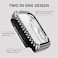 Yolovie 2Pack Compatible for Apple Watch Case with Screen Protector 40mm SE3SE2SE Series 654 Bling Cover Diamonds Rhinestone Bumper Protective Frame for iWatch Women BlackSilver