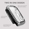 Yolovie 2Pack Compatible for Apple Watch Case with Screen Protector 40mm SE3SE2SE Series 654 Bling Cover Diamonds Rhinestone Bumper Protective Frame for iWatch Women BlackSilver