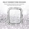 Yolovie 2Pack Compatible for Apple Watch Case with Screen Protector 40mm SE3SE2SE Series 654 Bling Cover Diamonds Rhinestone Bumper Protective Frame for iWatch Women BlackSilver