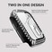 Yolovie 2Pack Compatible for Apple Watch Series 9 8 7 41mm Case with Screen Protector Bling Cover Diamonds Rhinestone Bumper Protective Frame for iWatch Women BlackSilver