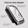 Yolovie 2Pack Compatible for Apple Watch Series 9 8 7 41mm Case with Screen Protector Bling Cover Diamonds Rhinestone Bumper Protective Frame for iWatch Women BlackSilver