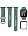 BandSmith Sport Silicone Band and Case Compatible with Apple Watch Bands 38mm 40mm 41mm 42mm 44mm 45mm 46mm Waterproof Apple Watch Strap Screen Protector iWatch Series 11 10 9 8 SE 7 6 5 4 3 2 1 for W